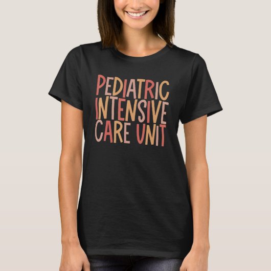 T-shirt Pediatric Intensive Care Unit Retro Graphic (Devant)