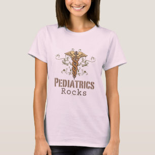 T-shirt Pediatrics Rock Pediatrician Caduceus Organic Tee