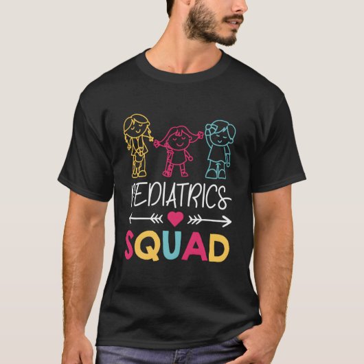 T-shirt Pediatrics Squad Nurse (Devant)
