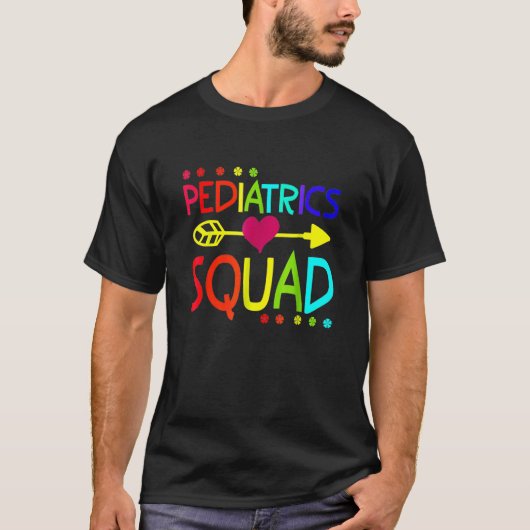 T-shirt Pediatrics Squad Peds Infirmière inscrite École Pi (Devant)