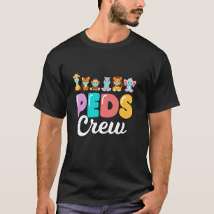T-shirt Pediatrie PEDS Crew Cute Animaux PEDS Nurse Pedia
