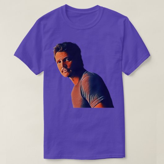 T-shirt Pedro Pascal Coucher de soleil regarder dans la pe (Design devant)