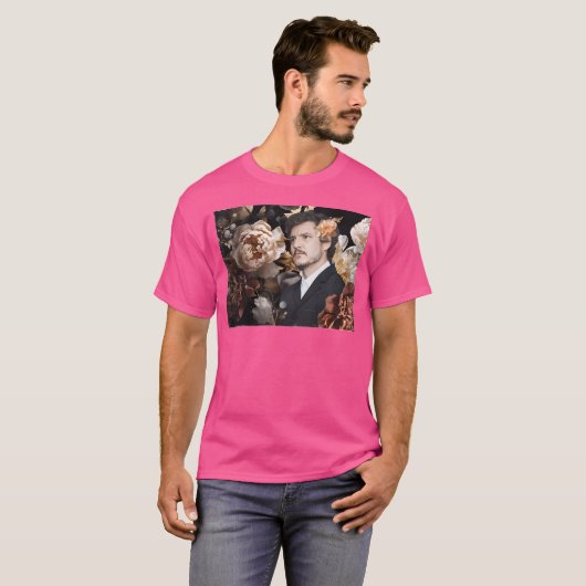 T-shirt Pedro Pascal Dans Les Oeillets (Devant entier)