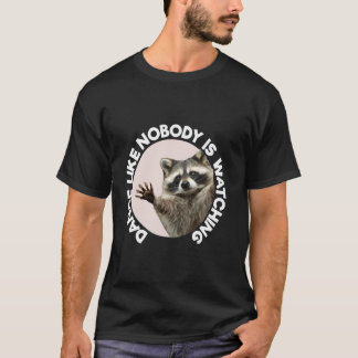 T-shirt Pedro Racoon Funny Animal Mignonne Design Amusant 