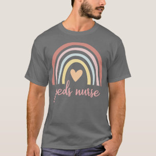T-shirt Peds Nurse I Boho Rainbow