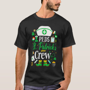 T-shirt Peds St Patrick's Day Nurse Crew Family Group Nurs