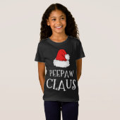 T-Shirt Pee-Paw Claus Groupe Casquette de Noël Corresponda (Devant entier)