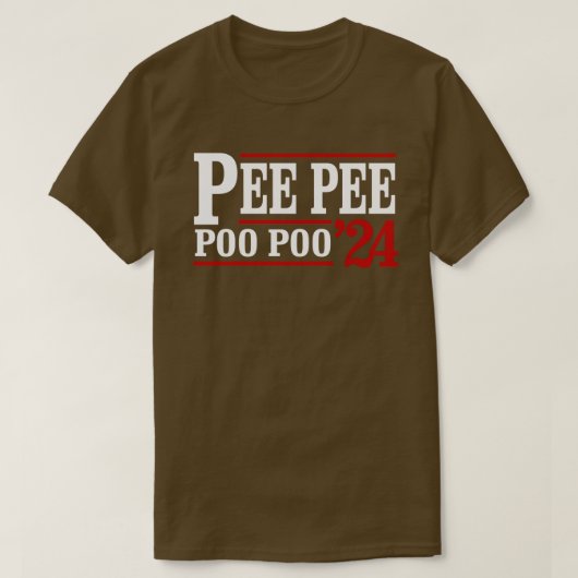 T-shirt Pee Pee Poo Poo 2024 (Design devant)