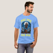 T-shirt Pee Pee Poo Poo Cursed Gen Z Meme Funny Skeleton W (Devant entier)