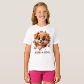 T-shirt Peek-A-Boo design 3d pour les filles (Devant entier)