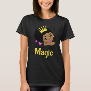 T-shirt Peekaboo Girl Black Girl Magic Afro Princess