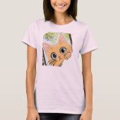 T-shirt Peekaboo Kitten - Conception de chats mignons pour (Devant)