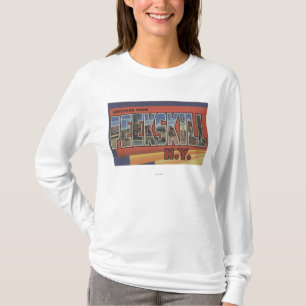 T-shirt Peekskill, New York - grandes scènes de lettre
