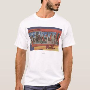 T-shirt Peekskill, New York - grandes scènes de lettre