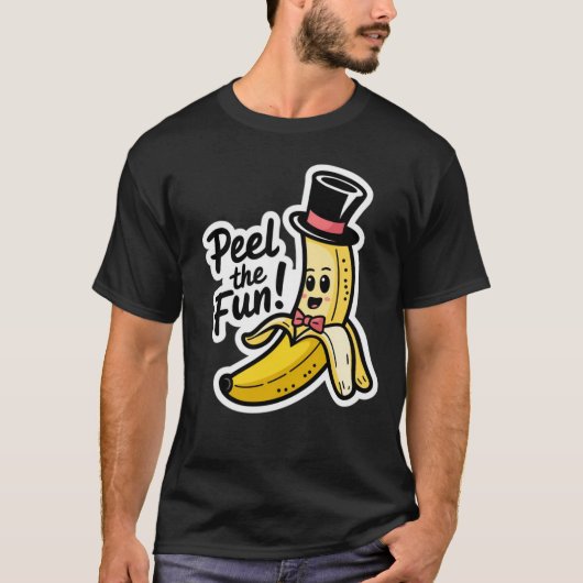 T-shirt peel the fun banana design créatif (Devant)