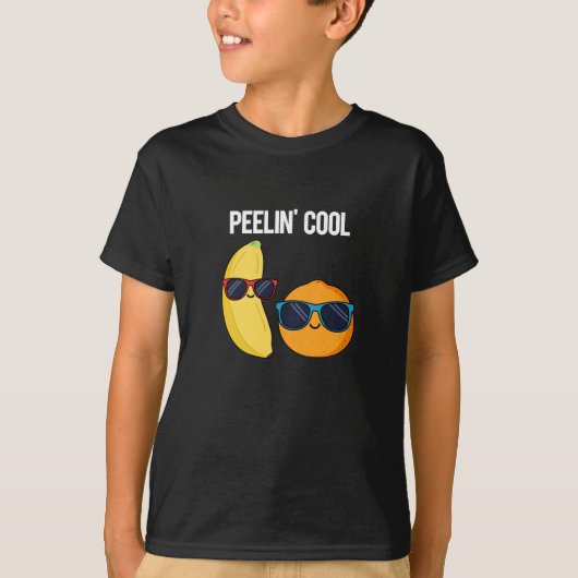 T-shirt Peelin Cool Funny Fruit Pun Dark BG (Devant)