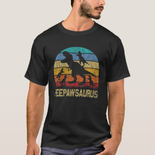 T-shirt Peepaw Dinosaur T Rex Peepawsaurus 4 Enfants Famil