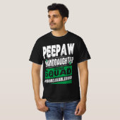 T-shirt Peepaw Grandgirl Irish Squad Unbreakablebond (Devant entier)