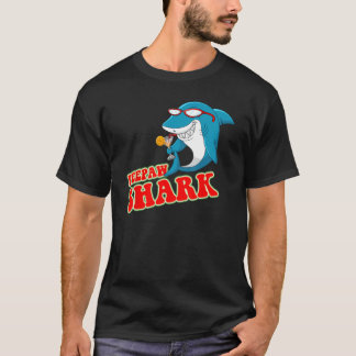 T-shirt Peepaw Shark Portant des lunettes de soleil Cool A
