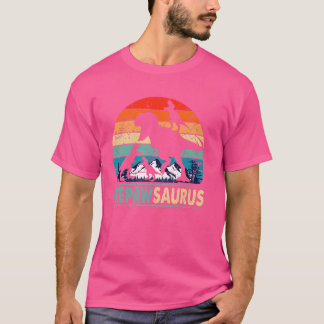 T-shirt Peepawsaurus T Rex Peepaw Dinosaur 3 Enfants Funny