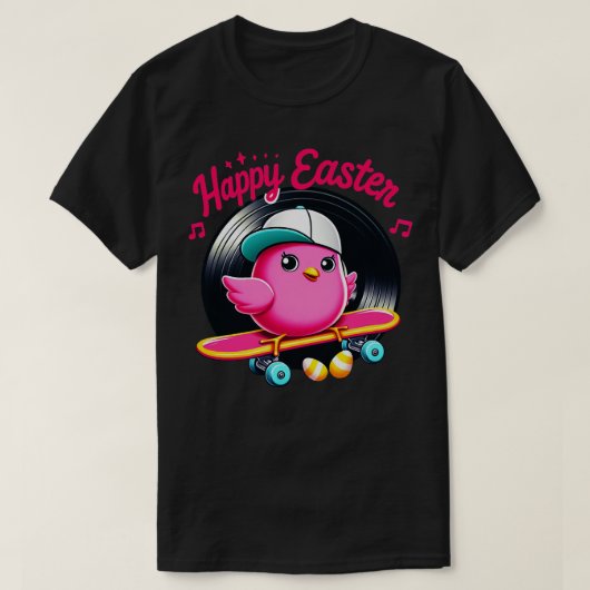 T-shirt peeps de pâques vinyle 6 (Design devant)