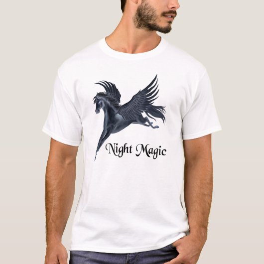 T-shirt Pegasus noir (Devant)