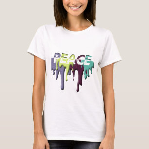 T-shirt peignez la PAIX de baisse