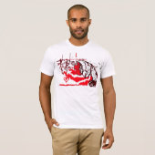 T-shirt peignez-le rouge (Devant entier)