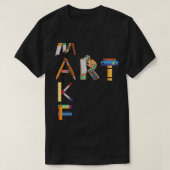 T-shirt Peindre l'artiste de l'art Palette et pinceaux pei (Design devant)