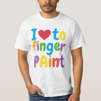 T-shirt peindre le doigt d'amour