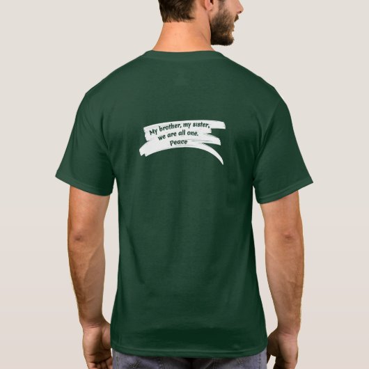 T-shirt Peindre le message de paix effacer (Dos)