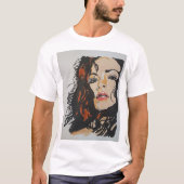 T-shirt peint à la main par la marque Elsen (Devant)