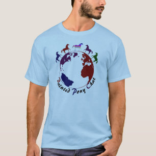 T-shirt peint de rondin de poney