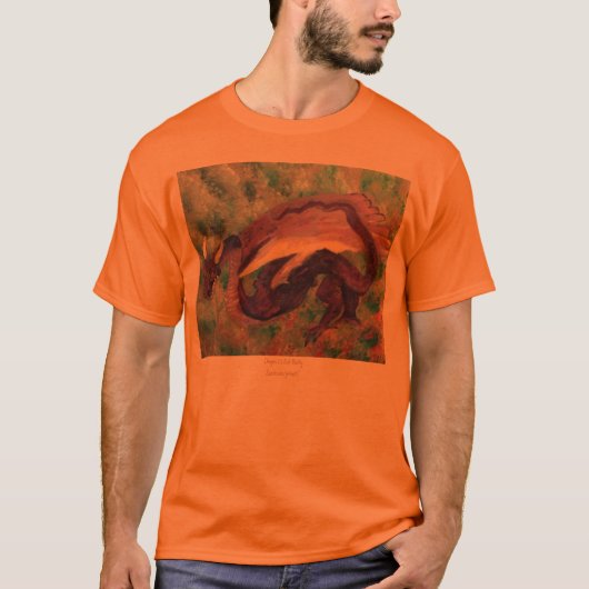 T-shirt peint Dragon (Devant)