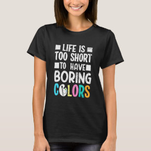 T-shirt Peintre Artiste Artiste Mélange Table Peinture Bru