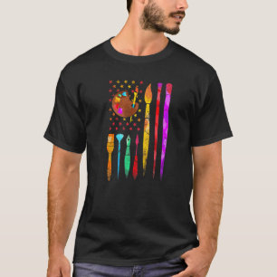 T-shirt Peintre Costume Peinture Palette Pinceau Artiste A