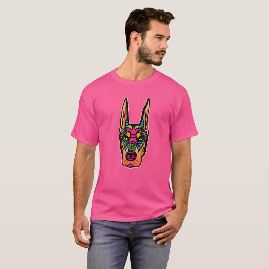 T-shirt Peintre Doberman (Devant entier)