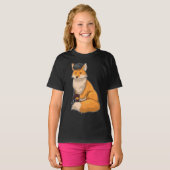 T-shirt Peintre Fox Peinture pinceau Peinture (Devant entier)