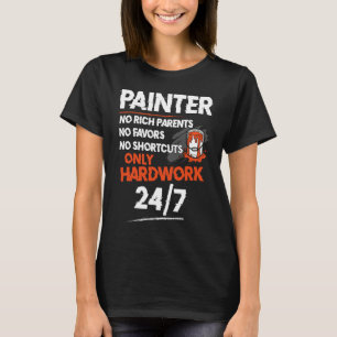 T-shirt Peintre Maison Décorateur Peintre Non Parents Rich