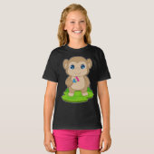 T-shirt Peintre singe Peinture pinceau Peinture (Devant entier)