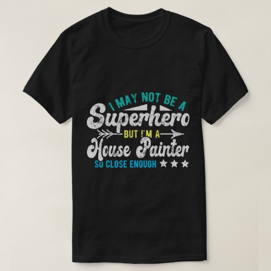 T-shirt Peintre Superhero House (Design devant)
