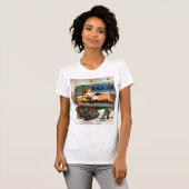 T-shirt Peintres en tableau en hiver par Stevan Dohanos (Devant entier)