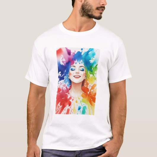 T-shirt peinture #19 (Devant)