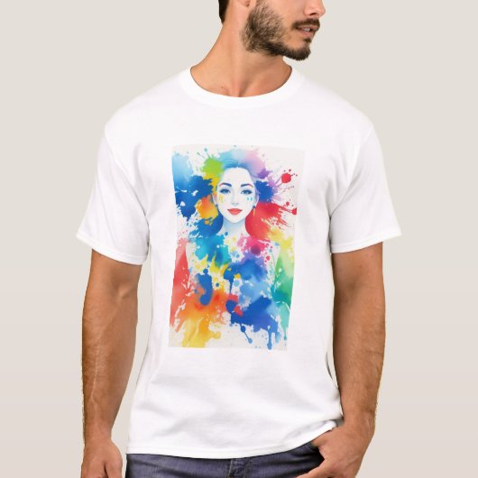 T-shirt peinture #23 (Devant)