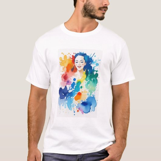 T-shirt peinture #24 (Devant)