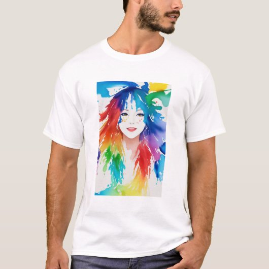 T-shirt peinture #25 (Devant)