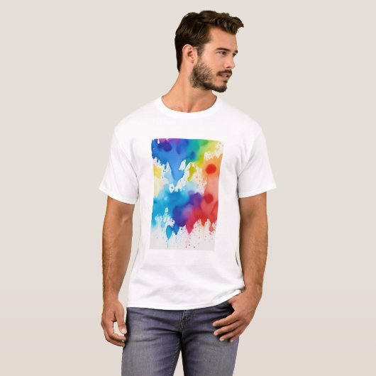 T-shirt peinture #8 (Devant entier)