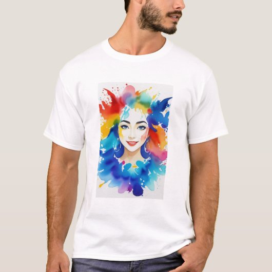 T-shirt peinture #8 (Devant)