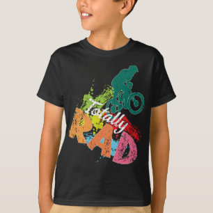 T-shirt Peinture à bicyclette couleur rétro des années