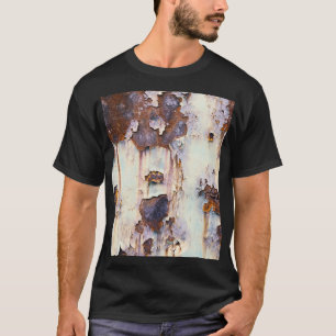 T-shirt Peinture à épluchage du Wagon du train rouillé